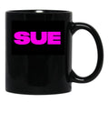 Substance Sue Black Coffee Mug, Gift Coffee Mug - Black