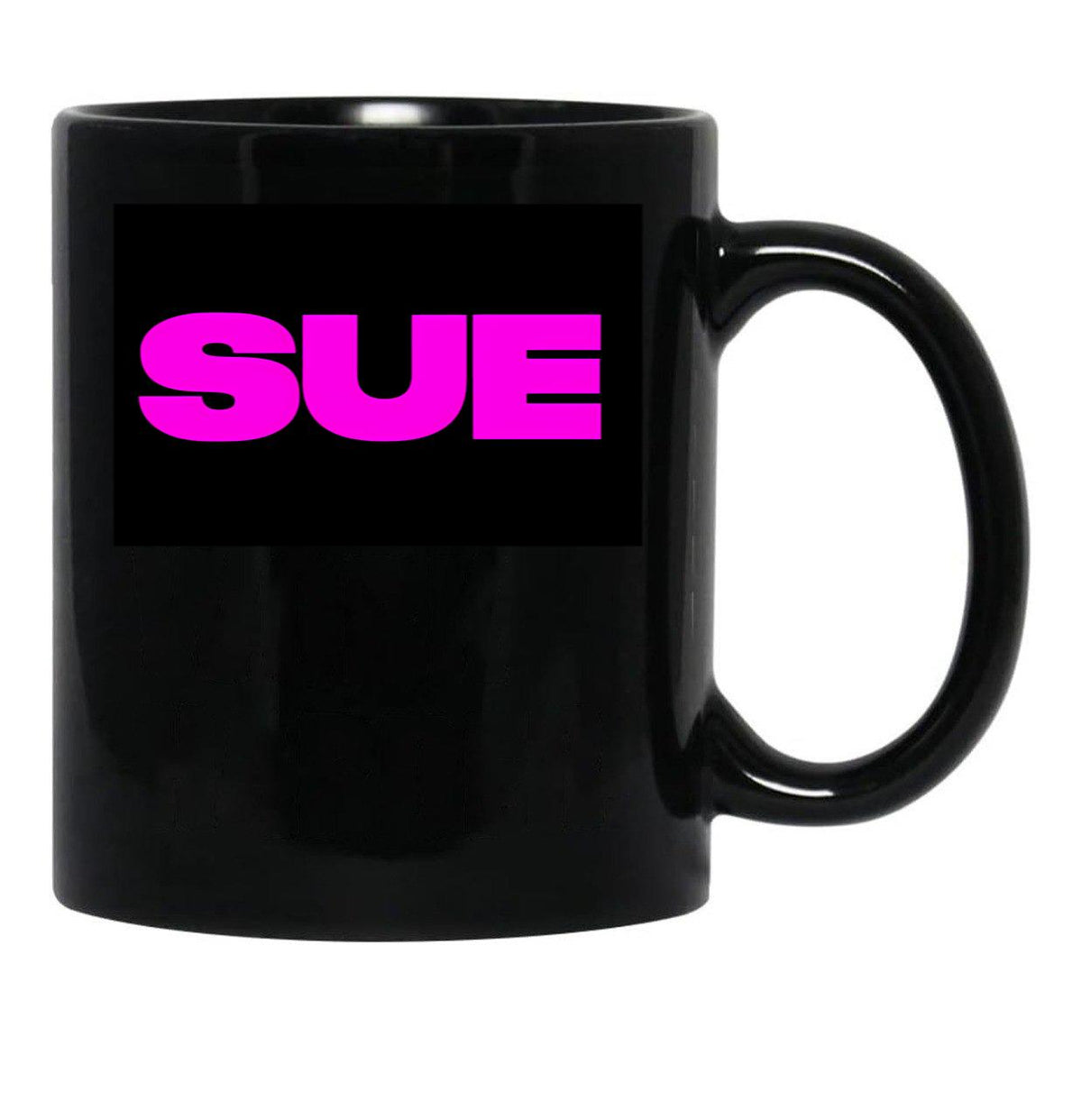 Substance Sue Black Coffee Mug, Gift Coffee Mug - Black