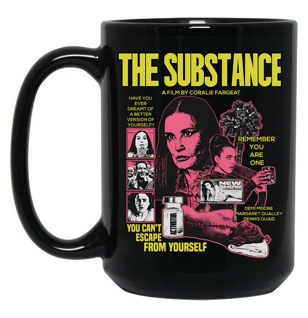 Retro The Substance Black Coffee Mug, Gift Coffee Mug