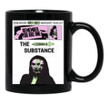 Substance Retro Poster Black Coffee Mug, Gift Coffee Mug - Black