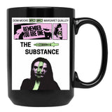 Substance Retro Poster Black Coffee Mug, Gift Coffee Mug