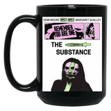Substance Retro Poster Black Coffee Mug, Gift Coffee Mug