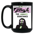 Substance Retro Poster Black Coffee Mug, Gift Coffee Mug