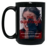 The Substance Movie Poster Black Coffee Mug, Gift Coffee Mug