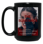 The Substance Movie Poster Black Coffee Mug, Gift Coffee Mug