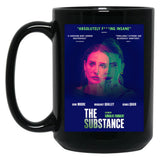 Vintage The Substance Movie Black Coffee Mug, Gift Coffee Mug