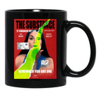 The Substance Horror Movie Poster Black Coffee Mug, Gift Coffee Mug - Black