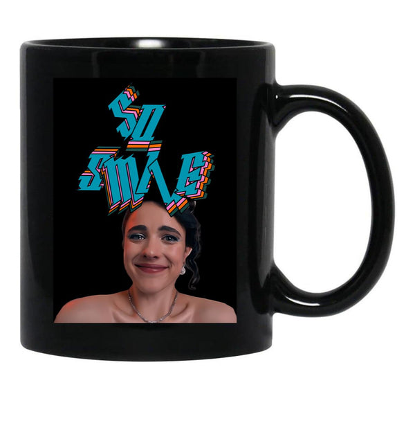 So Smile Black Coffee Mug, Gift Coffee Mug - Black