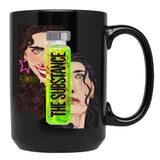 The Substance Inspired Art Black Coffee Mug, Gift Coffee Mug