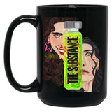 The Substance Inspired Art Black Coffee Mug, Gift Coffee Mug