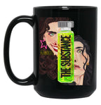 The Substance Inspired Art Black Coffee Mug, Gift Coffee Mug