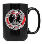 99 Wabx Rocks Detroit Retro Radio Station Design Black Coffee Mug, Gift Coffee Mug