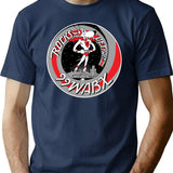 99 Wabx Rocks Detroit Retro Radio Station Design Premium Heavyweight Cotton T-Shirt - Navy