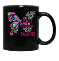 A Big Piece Of My Heart Lives In Heaven She Is My Daughter (1) Black Coffee Mug - Black