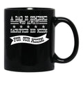 A Dad Is Someone Who Always Sacrifices His Needs For Our Needs Black Coffee Mug - Black