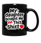 A Gift For Father And Mother Black Coffee Mug - Black