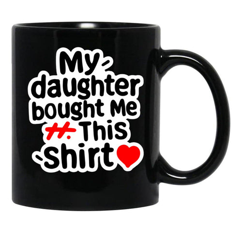 A Gift For Father And Mother Black Coffee Mug - Black