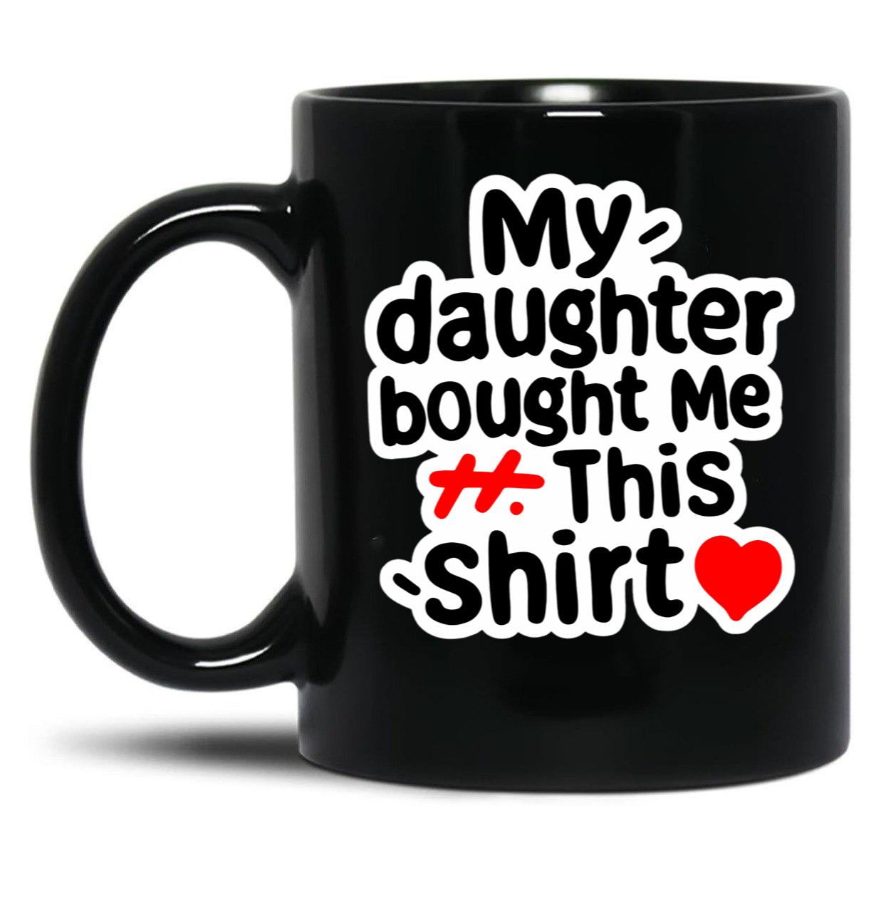 A Gift For Father And Mother Black Coffee Mug