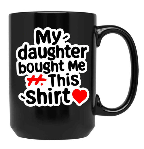A Gift For Father And Mother Black Coffee Mug - Black