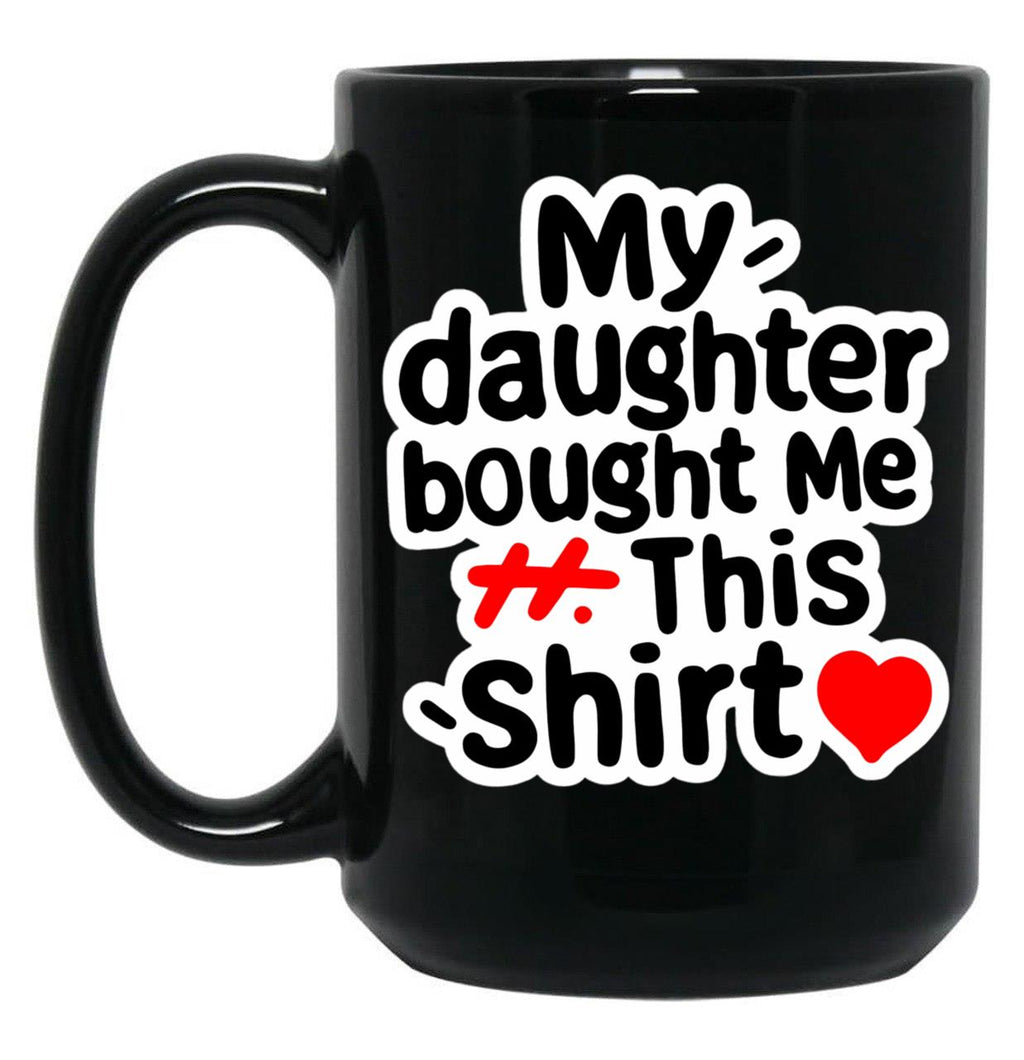 A Gift For Father And Mother Black Coffee Mug