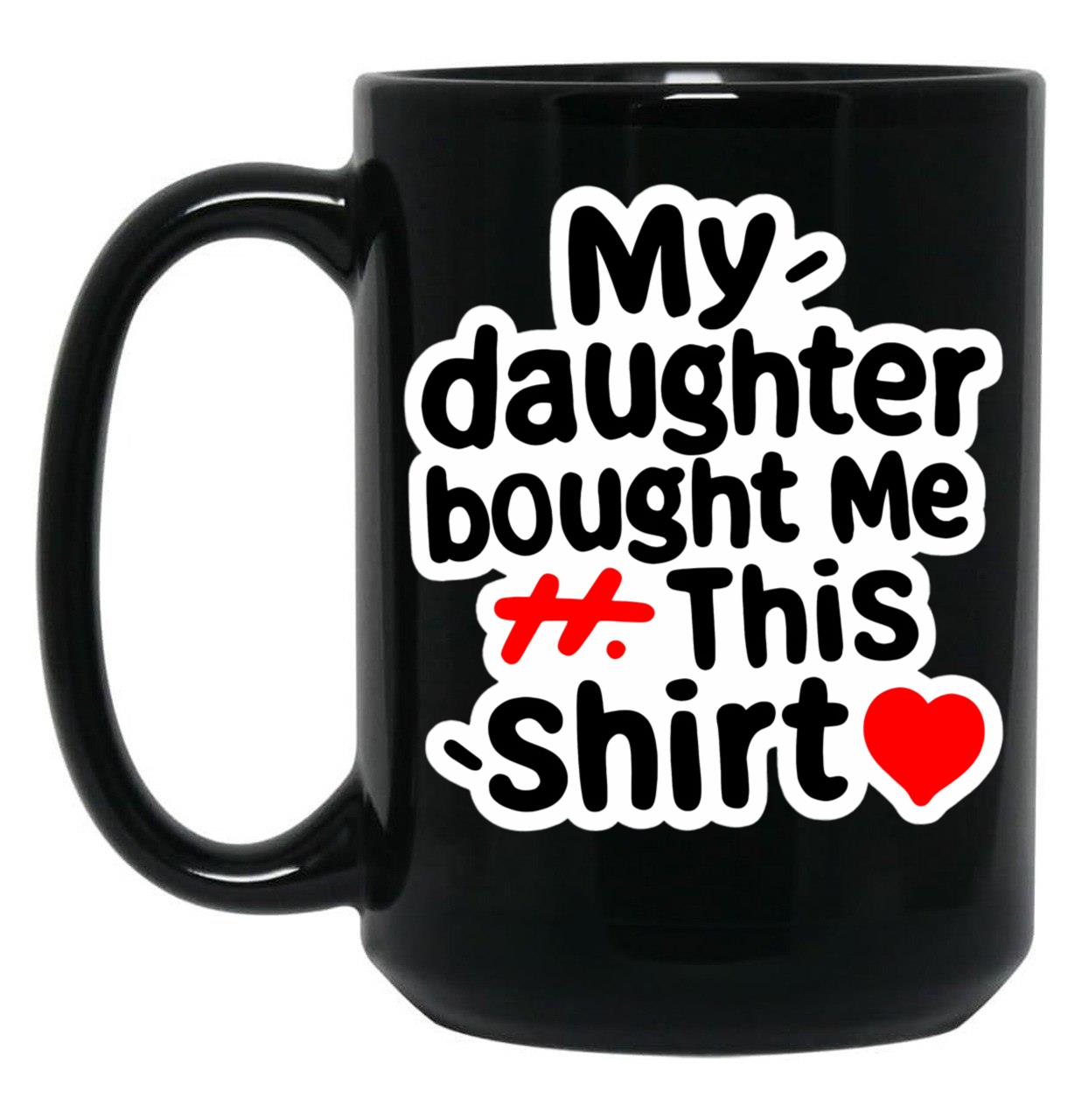 A Gift For Father And Mother Black Coffee Mug