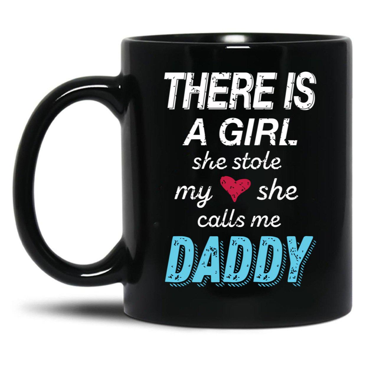 A Girl She Stole My Heart Daughter Black Coffee Mug