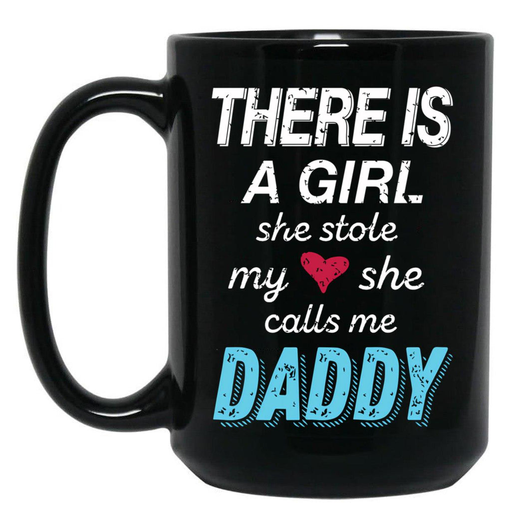 A Girl She Stole My Heart Daughter Black Coffee Mug