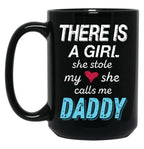 A Girl She Stole My Heart Daughter Black Coffee Mug