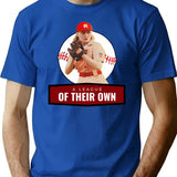 A League Of Their Own Premium Heavyweight Cotton T-Shirt - Blue