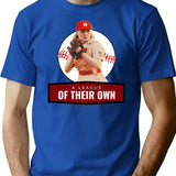 A League of Their Own Premium Heavyweight Cotton T-Shirt - Blue