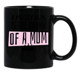 A Messy Bun Is The Crown Of A Mum Black Coffee Mug, Gift Coffee Mug - Black