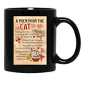A Poem From The Cat Mother'S Day Cat Lover Black Coffee Mug - Black