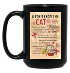 A Poem From The Cat Mother'S Day Cat Lover Black Coffee Mug