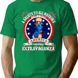 A Salute To All Nations But Mostly America Fireworks Extravaganza Premium Heavyweight Cotton T-Shirt - Green