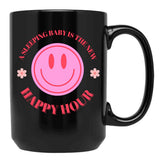 A Sleeping Baby Is The New Happy Hour Black Coffee Mug, Gift Coffee Mug