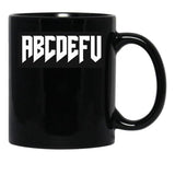 Abcdefu Black Coffee Mug, Gift Coffee Mug - Black