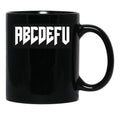 Abcdefu Black Coffee Mug, Gift Coffee Mug - Black