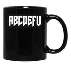Abcdefu Black Coffee Mug, Gift Coffee Mug - Black