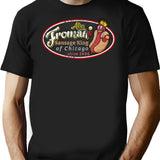 Abe Froman Sausage King Worn Oval Premium Heavyweight Cotton T-Shirt - Black