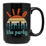 Accounting Pun Lifo The Party Black Coffee Mug, Gift Coffee Mug