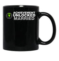 Achievement Unlocked Married Black Coffee Mug, Gift Coffee Mug - Black