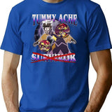 Adam Hazbin Hotel - Tummy ache Survivor Classic Premium Heavyweight Cotton T-Shirt - Blue