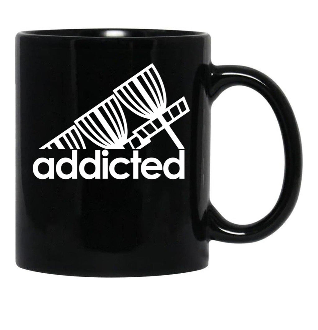 Addicted Baskets - Funny Disc Golf Black Coffee Mug, Gift Coffee Mug - Black