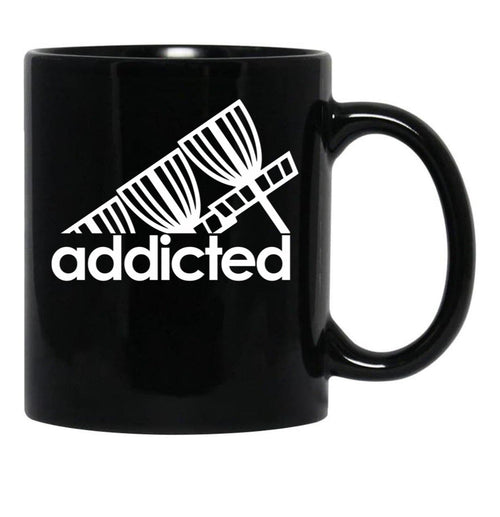 Addicted Baskets - Funny Disc Golf Black Coffee Mug, Gift Coffee Mug - Black