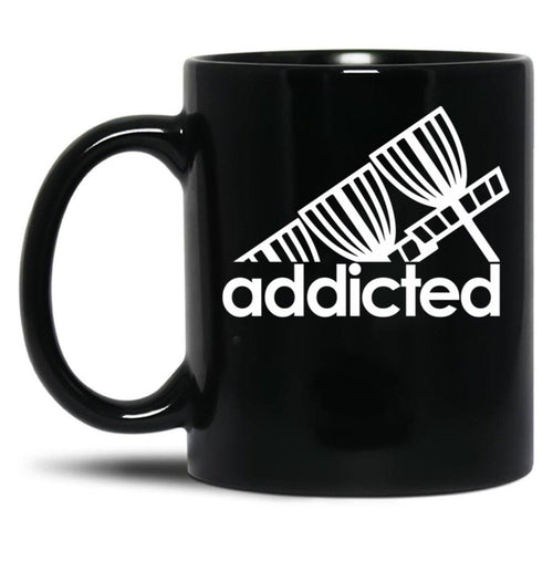 Addicted Baskets - Funny Disc Golf Black Coffee Mug, Gift Coffee Mug - Black