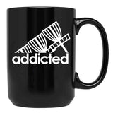 Addicted Baskets - Funny Disc Golf Black Coffee Mug, Gift Coffee Mug