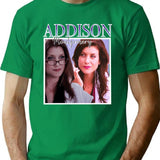 Addison Montgomery Vintage Style T-Shirt for Men & Women, T-Shirts Graphic Tee - Green