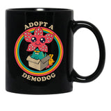 Adopt A Demodog Black Coffee Mug, Gift Coffee Mug - Black