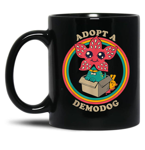 Adopt A Demodog Black Coffee Mug, Gift Coffee Mug - Black