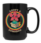 Adopt A Demodog Black Coffee Mug, Gift Coffee Mug